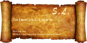 Selmeczki Laura névjegykártya